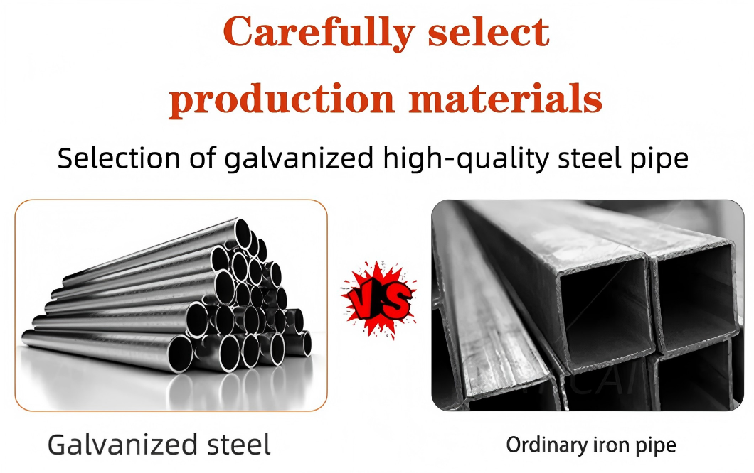 Raw material iron frame of motif light