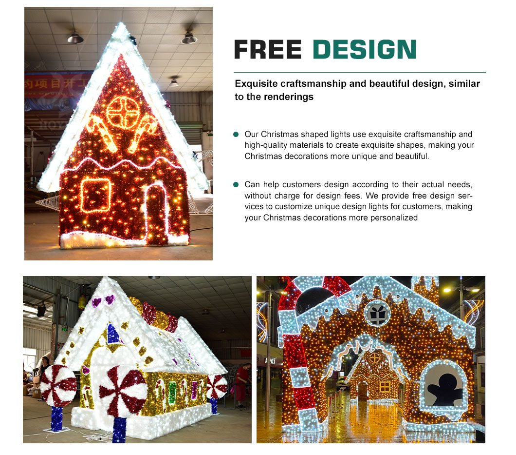 Interactive Walk-In Christmas Light House for Festive Photo Experiences ...