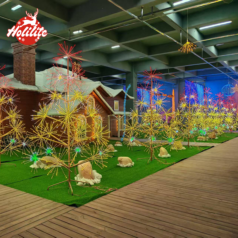 Feu d'artifice RVB étanche pour l'éclairage des arbres dans les parcs et jardins