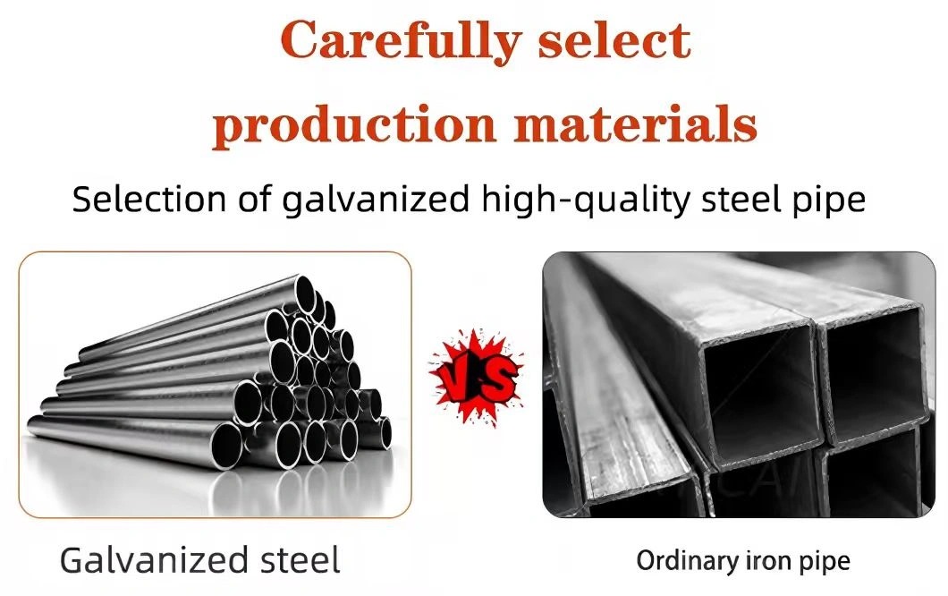 Raw material iron frame of motif light