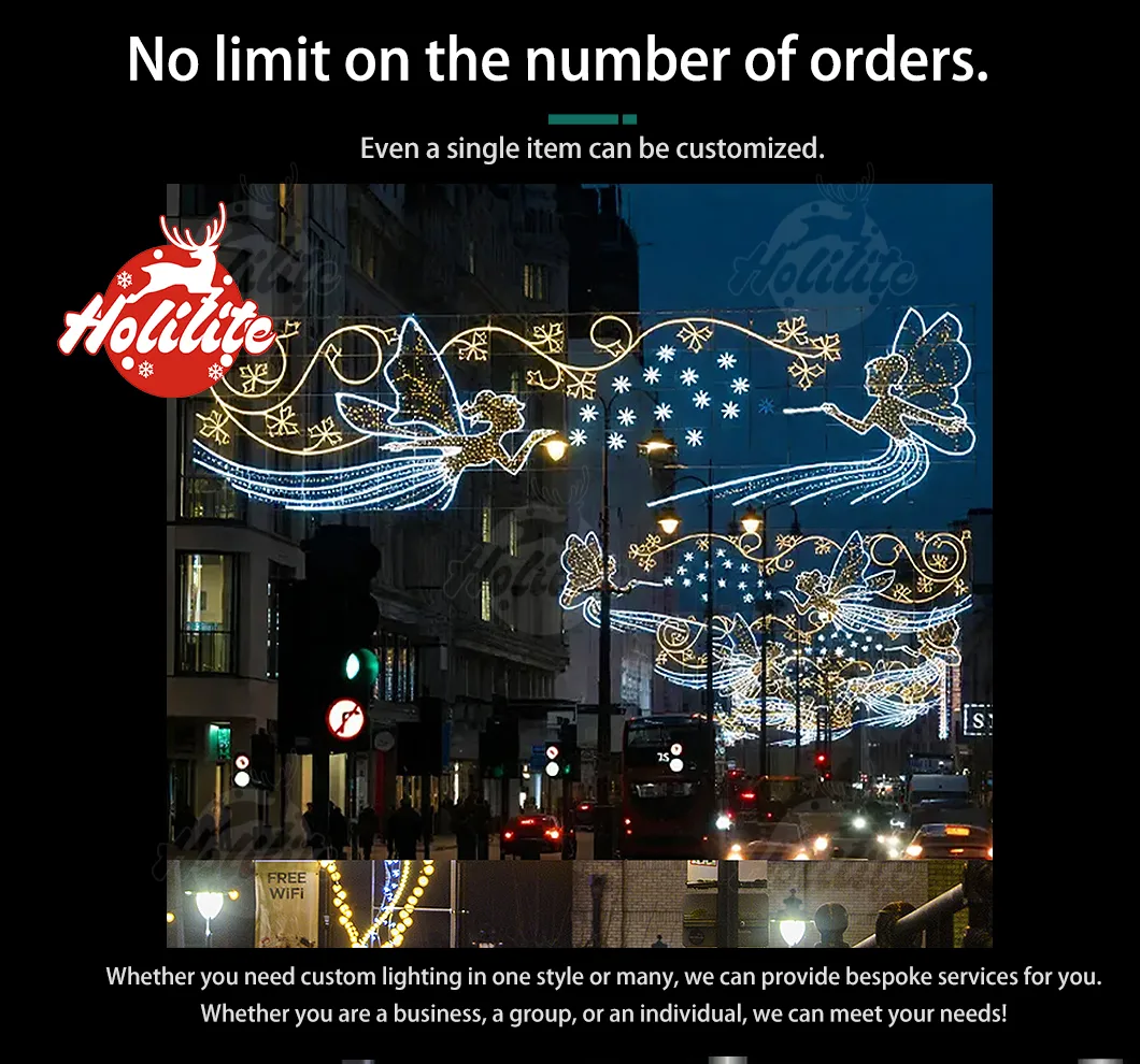Low MOQ of Holilite 2D street motif decoration light
