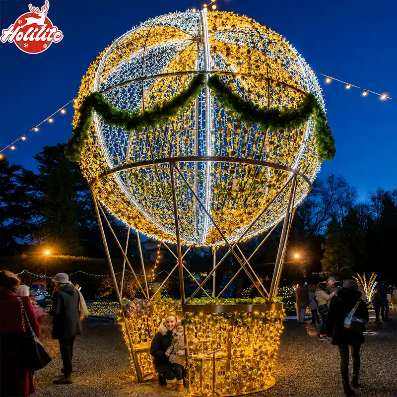 hot air balloon christmas ornament​ (2)