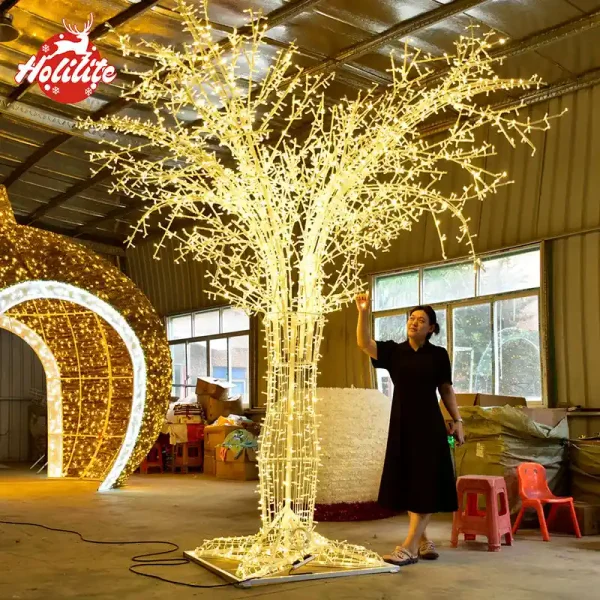 Artificial Outdoor Lighted Trees (1)