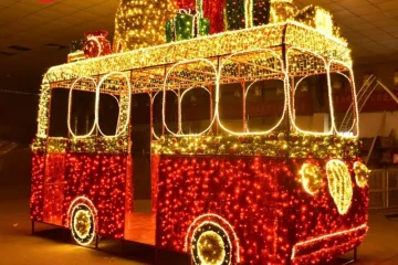 Autobús navideño de luces LED (2)