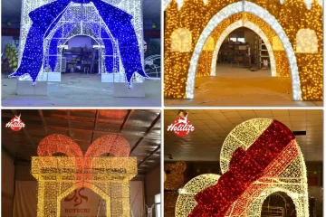 Christmas Ornament Arch for Commercial Holiday Displays