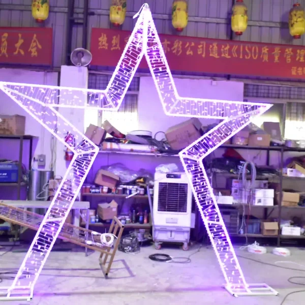 Arco de luces de estrellas de Navidad (3)