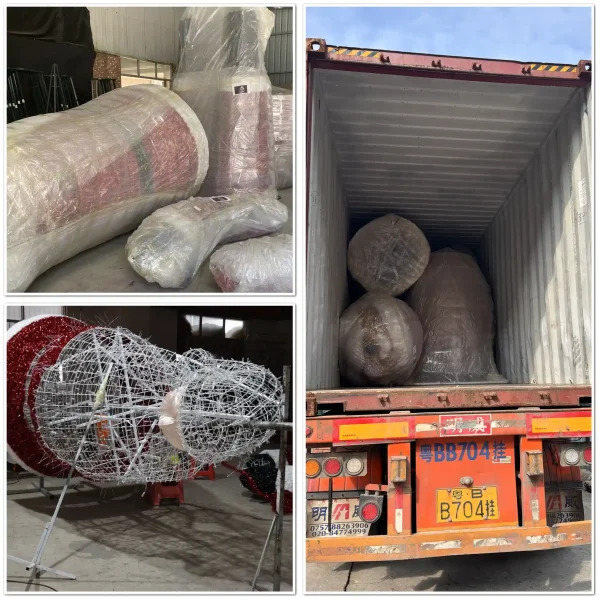 Custom Large Santa Light Sculpture for USA(3)