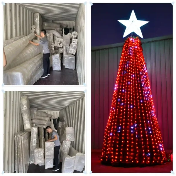 Custom Outdoor Christmas Tree Project for the UK Market (2)