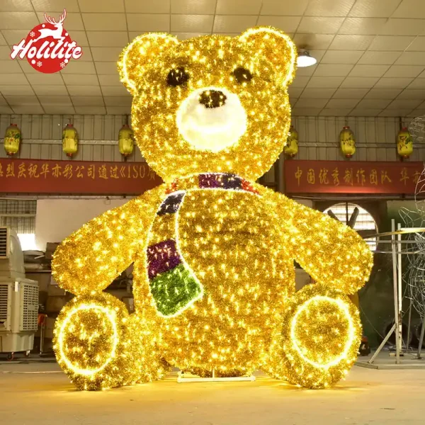 Giant LED Christmas Bear (5)