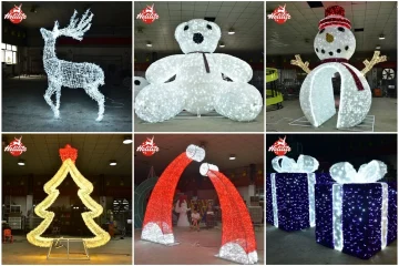 Giant LED Christmas Decorations for Holiday Displays