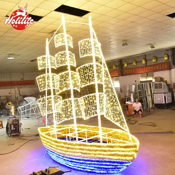 Outdoor LED Sailboat Light (5)