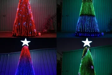 Outdoor RGB Strip Christmas Tree (1)