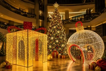 Ideas para la decoración navideña de centros comerciales