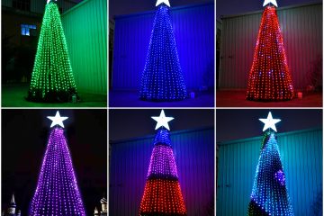 Stringing Christmas Tree Lights