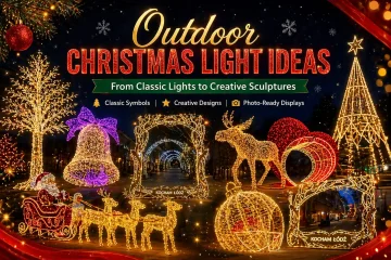 christmas light ideas for outdoor​