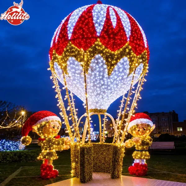 ornement de Noël en forme de montgolfière (1)